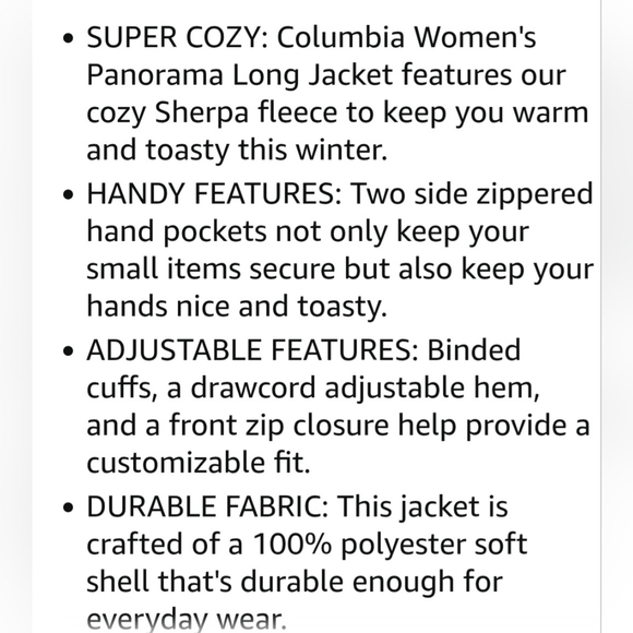 Columbia Women's Cream Fleece Jacket - Picture 2 of 2